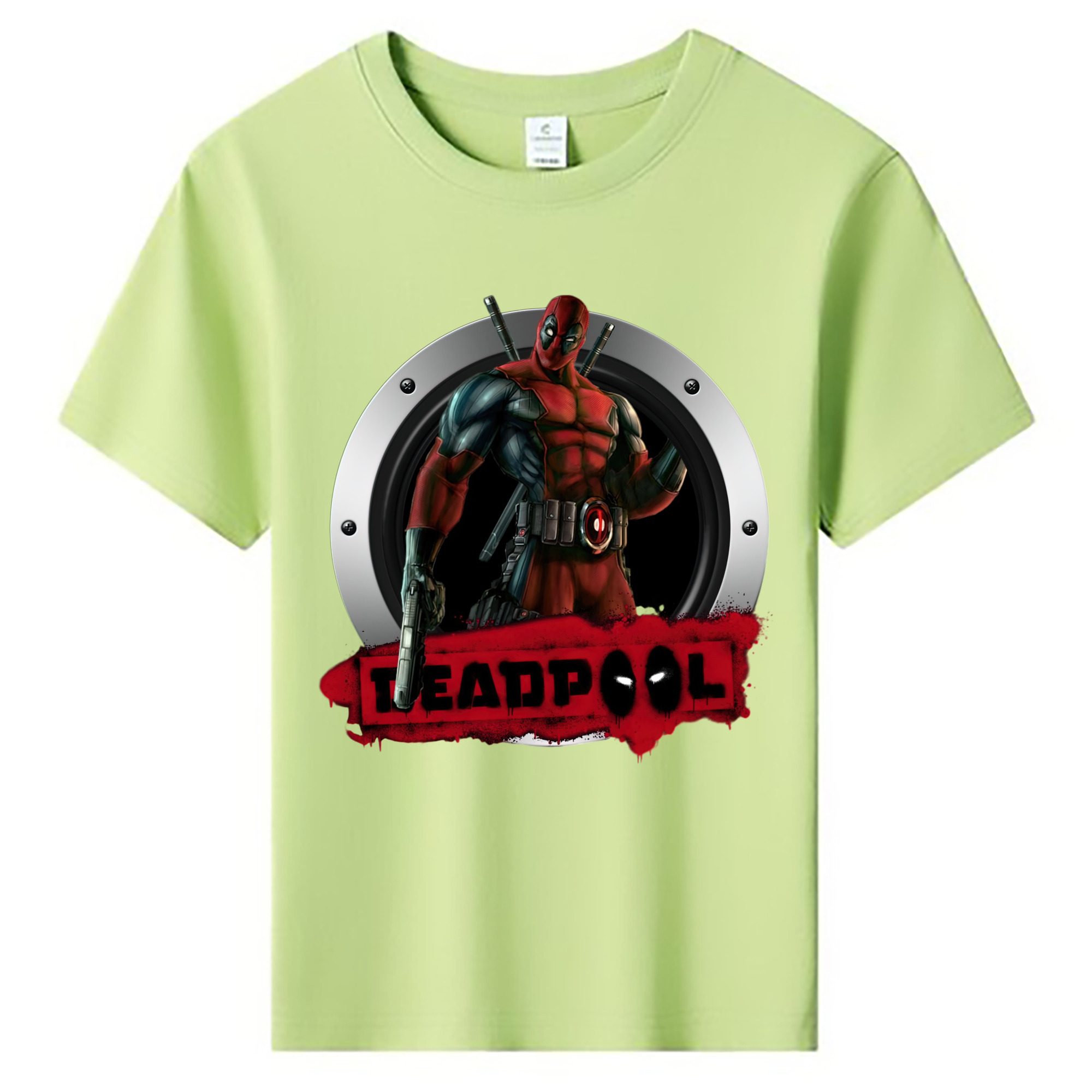 （画像用） Deadpool デッドプール 綿100％キッズTシャツ（フロントプリント）